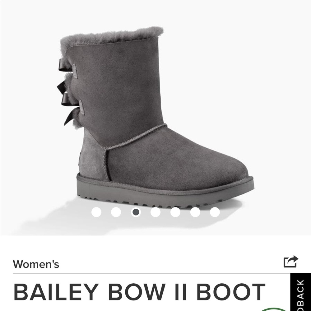 Short Gray Bailey Boot II Uggs Size 8